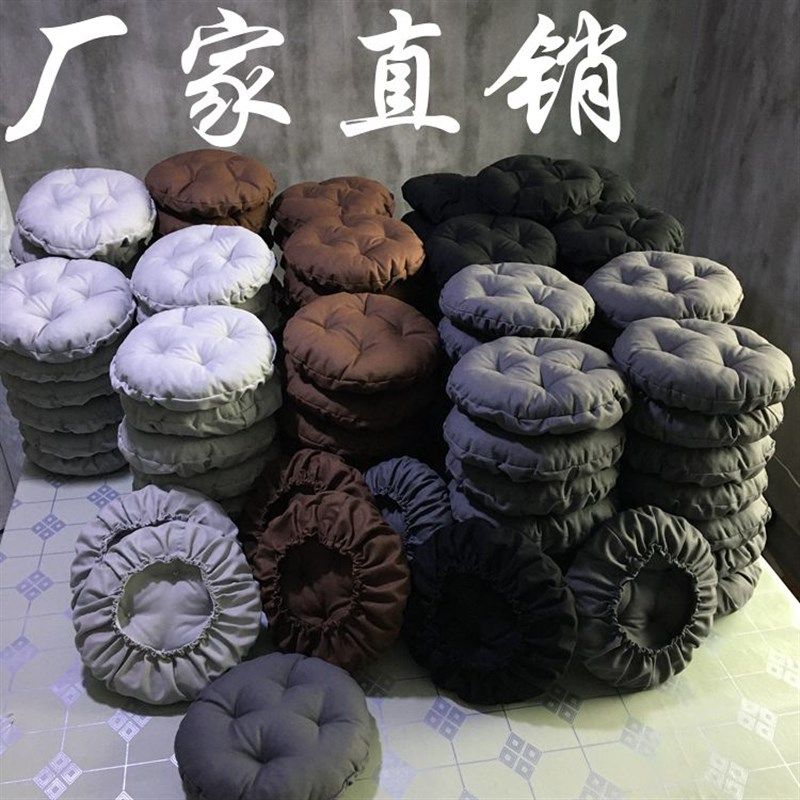 帆布纯色圆形蒲团坐垫套圆凳子坐垫罩圆椅棉花坐垫加厚学生坐垫套,居家布艺,椅垫,淘宝优惠券,粉丝福利购,淘宝优惠卷