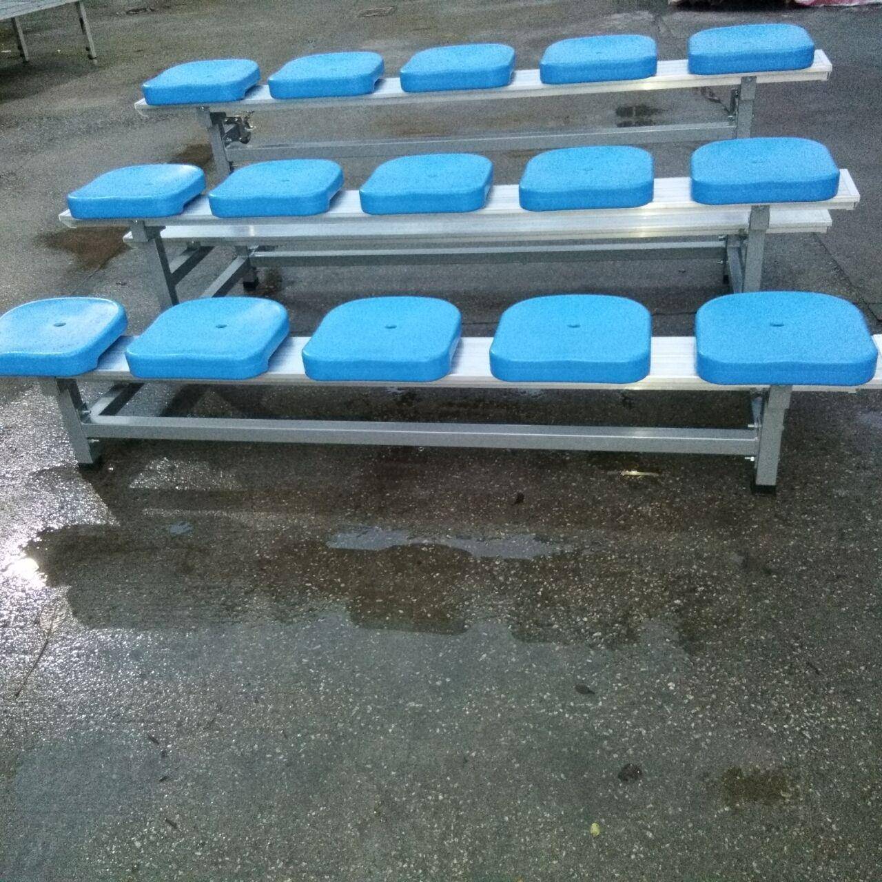 广州厂家3层15位铝合金移动看台篮球场小型移动看台活动看台