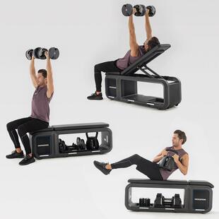 哑铃可调节重量家用健身器材多功能(哑铃+壶铃+哑铃凳)