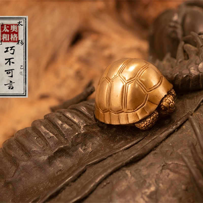 OGRM奥格瑞玛茶宠爬宠中国文玩其他富甲天下 奥格涅槃青铜小龟