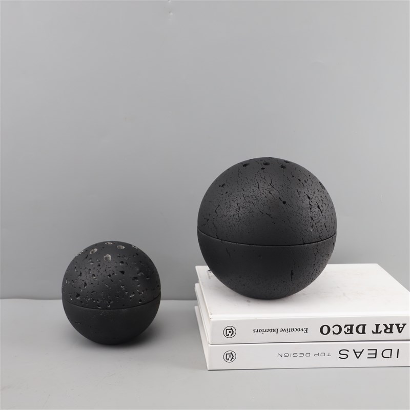 现代简约创意洞石香薰炉卧室客厅餐厅书房办公室玄关茶.几家居摆