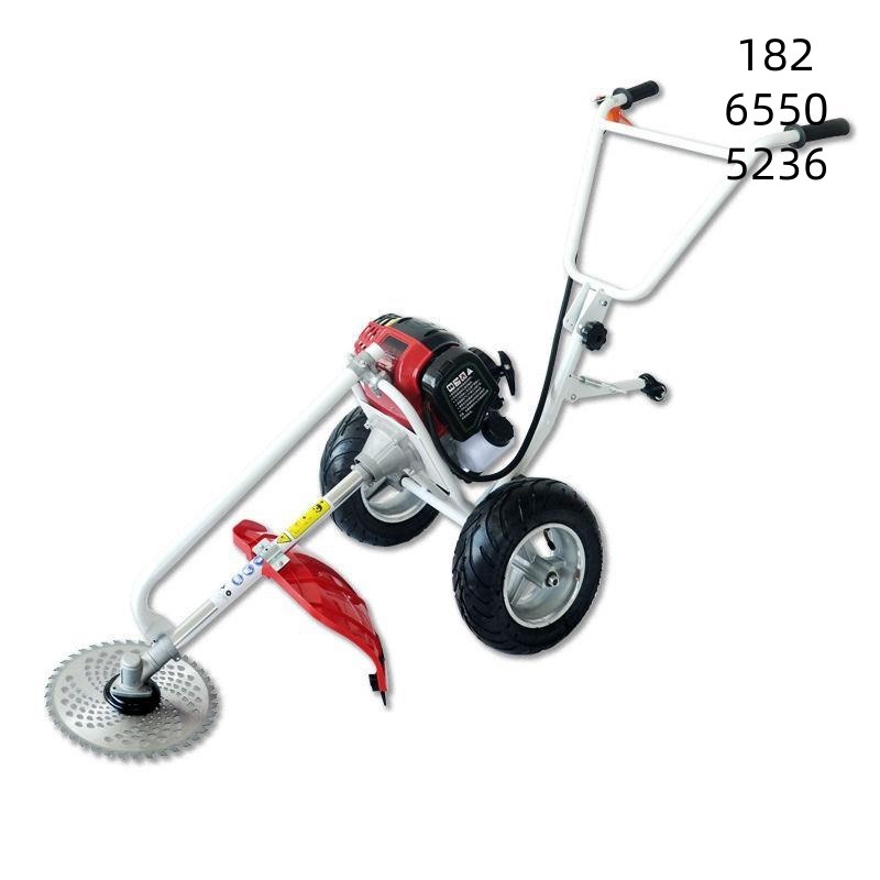 手推式割草机通用车架背负式侧挂式汽F油割草机地钻改装手推式机