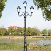 欧式 复古景观庭院灯3米4米双头三头四头五头小区景区公园别墅路灯