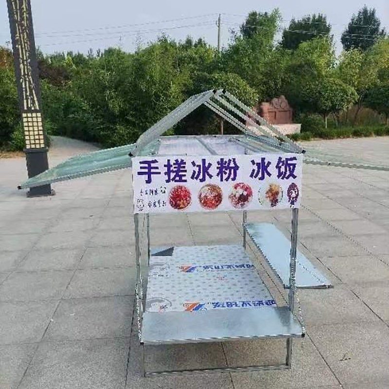 不锈钢三轮车小吃车摆摊架子烧烤车棒打柠檬卤味组装定制摆摊专用