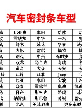 适用奥迪A3A4A5A7r专用汽车全车门边防尘隔音加装改装橡胶密封条