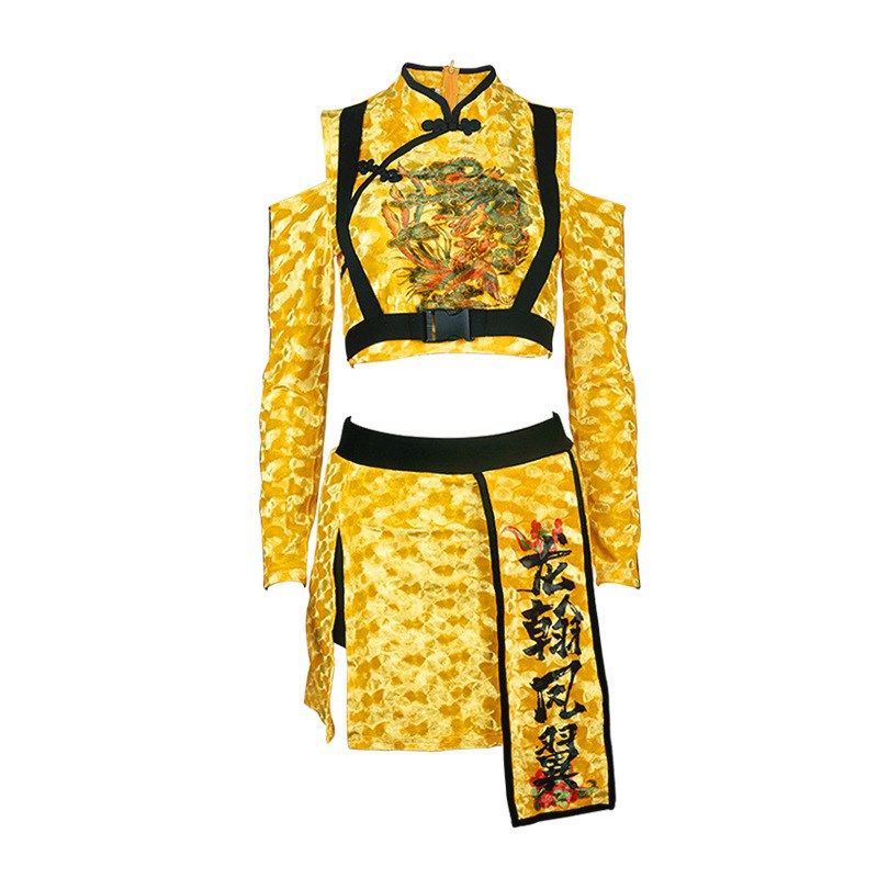 中国风夜店ds演出服女y性感夜场女dj服装酒吧gogo领舞服