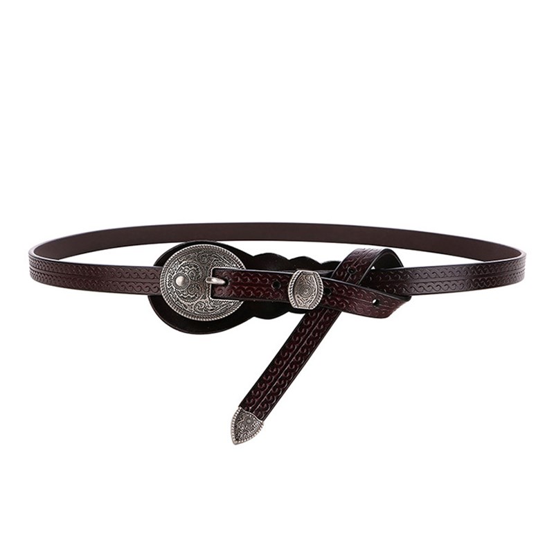民族风时尚复古雕花女腰封 装饰A牛仔裤真皮皮带 牛皮休闲女士腰