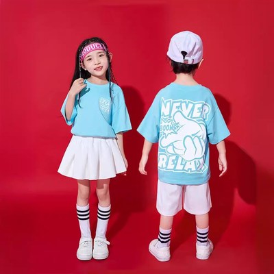 六一儿童啦d啦队演出服幼儿园团体舞蹈表演服装中小学生运动会班