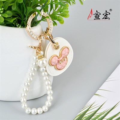 创意门禁卡包钥匙挂件o车载锁匙扣汽车个人用品卡通电梯卡皮套女