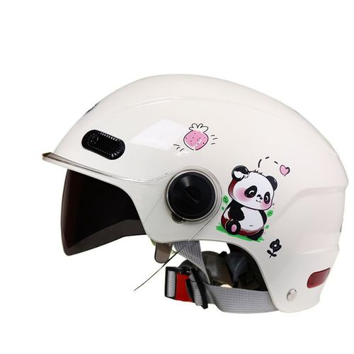 3C认证头盔儿童冬季电动车x保暖可爱双镜卡通半盔四季通用安全帽
