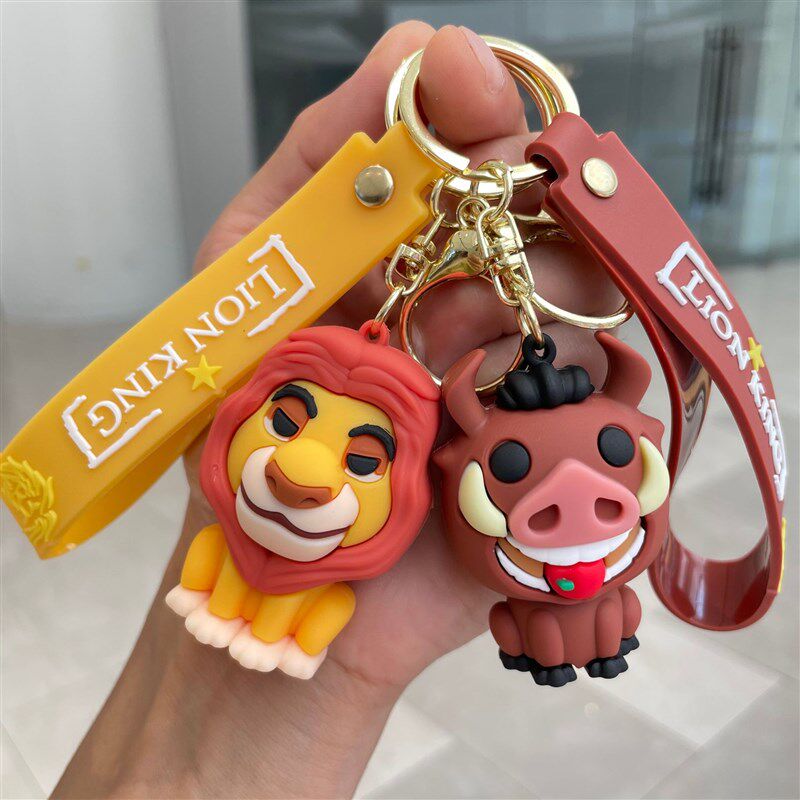 跨境狮子王钥匙h扣辛巴汽车钥匙链书包挂件男女包配饰小礼物