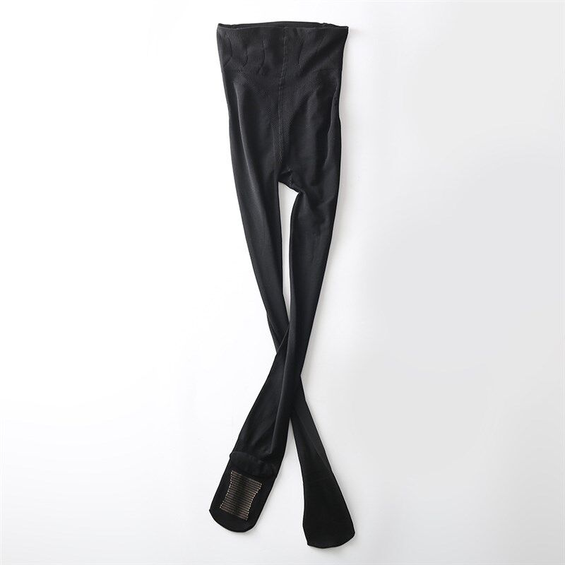 不掉档18穿不加n绒 黑色春秋连裤袜不透微压显瘦连袜打底裤薄款
