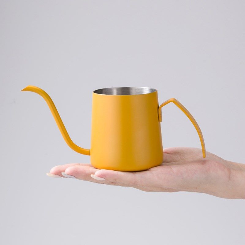 带刻度迷你便携手k冲壶咖啡壶长嘴细口壶不锈钢7柄挂耳咖啡注水壶