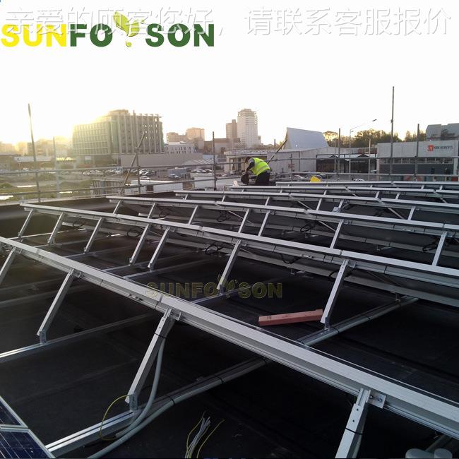 免打孔压载式平光伏支架镀屋锌钢配重底速座快安装不破坏防水NCL