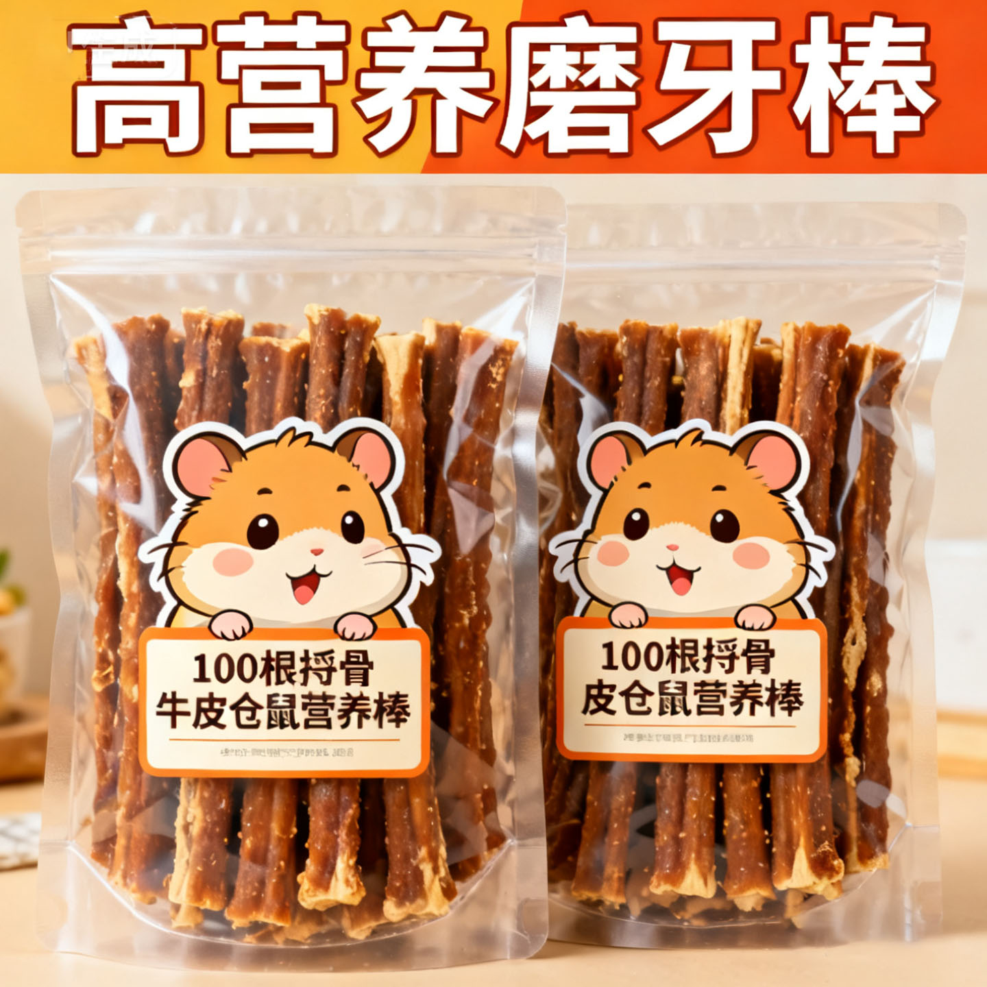 仓鼠磨牙棒洁齿骨宠物零食