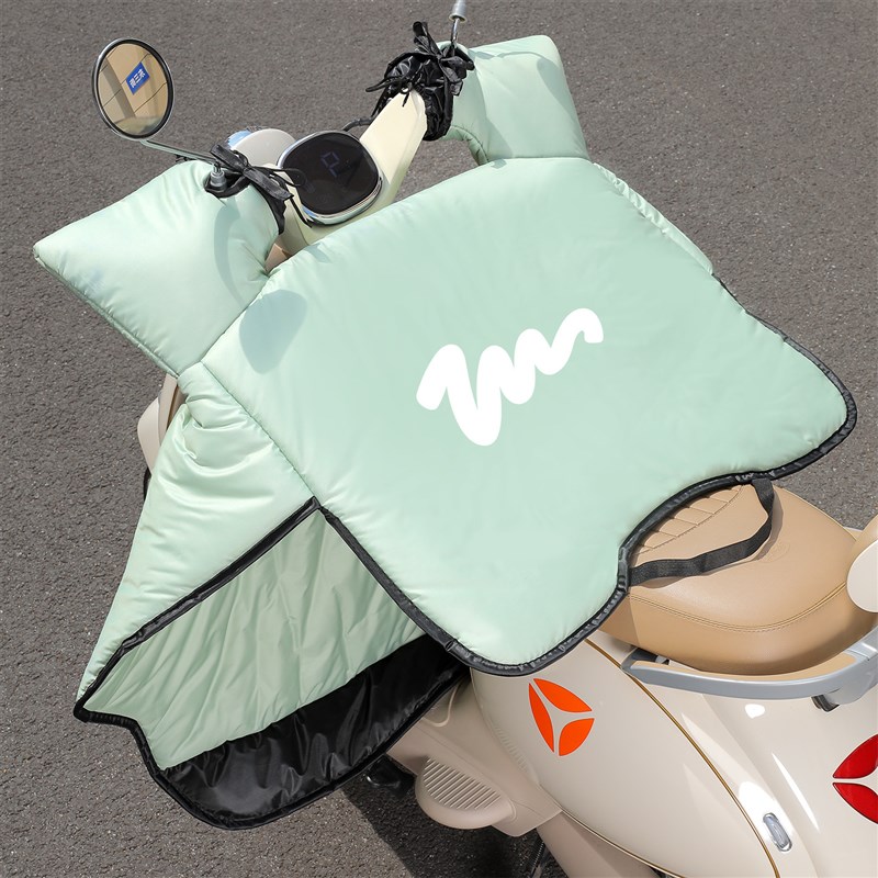 电动车挡风被加绒加厚双面防水M秋冬季款电瓶车罩