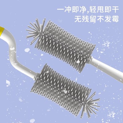 硅胶奶瓶a鸭嘴杯吸管杯防摔防漏大宝宝奶瓶一岁以上学饮杯带手柄