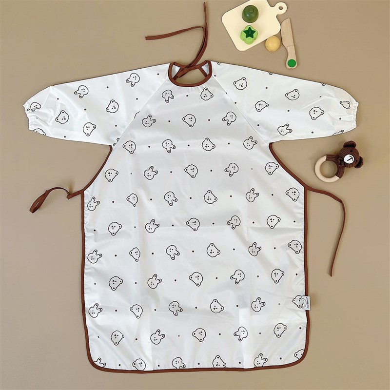 JulyMolgy宝宝罩衣全身一体式反穿衣儿童吃饭防水防脏神器婴儿饭