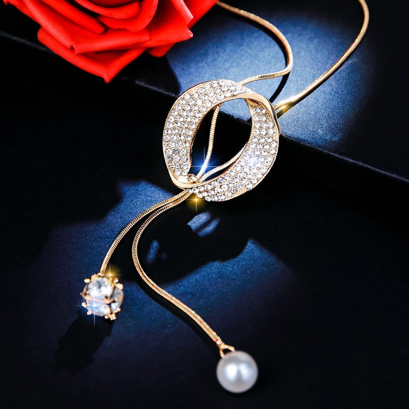 毛衣链c女长款2024年新款百搭简约时尚衣服链子挂链装饰项链潮