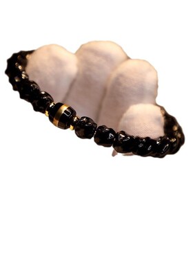 7*6mm印尼黑椰蒂u手链 女款单圈椰蒂扭转乾坤手串