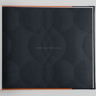 几何波浪线半圆暗花深黑浅卡其米黄色北欧风格壁纸客厅背景墙纸