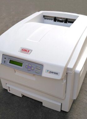 OKI C6100 C6150 不干胶标签A4彩色激光打印机