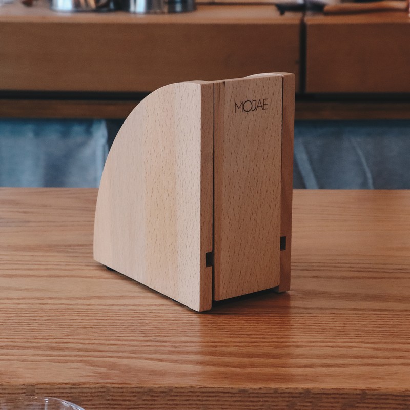 手工制 榉木v60手冲咖啡滤纸盒 实木L防尘滤纸架 滤纸收纳盒
