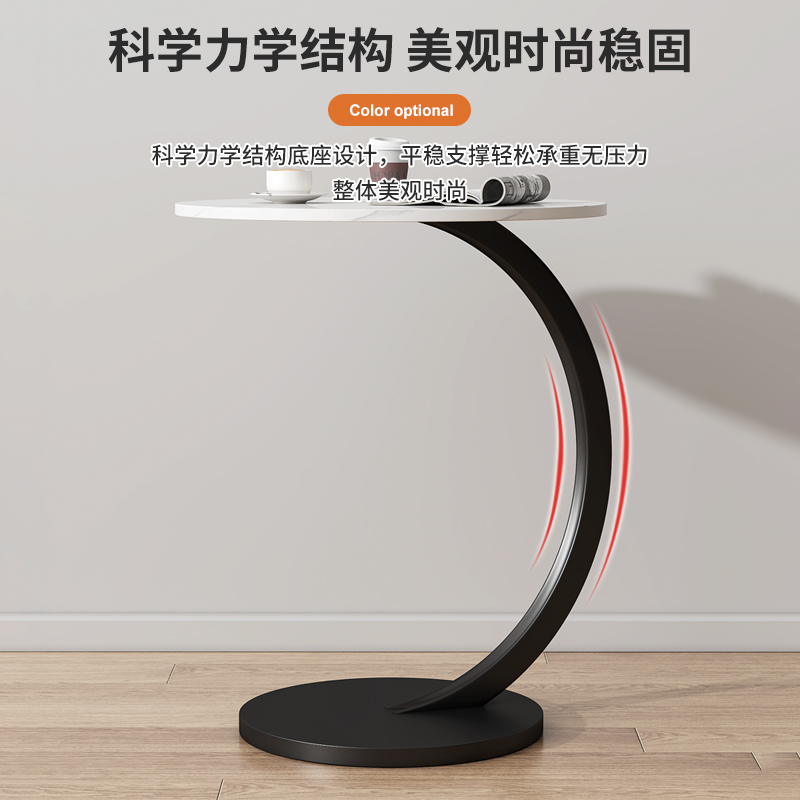 网红小圆桌子沙发边几可移动边柜迷C你茶几现代简约牀头柜推车边