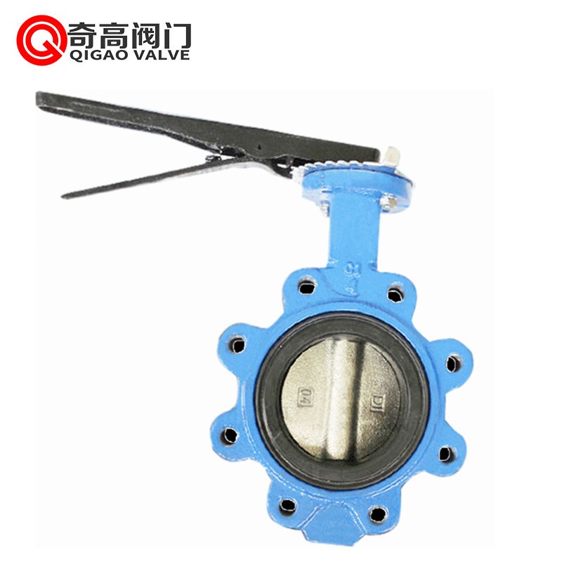 D71X-10Qh对夹凸耳蝶阀手柄气管水管工业管道开关阀DN20 65 80