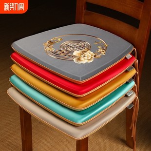 餐桌椅垫家用高档圆桌v马蹄形椅子垫子实木餐椅垫四季 中式 通用坐