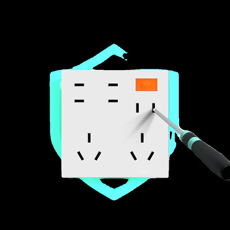 86型墙壁十二孔厨房多用拓展多孔插座面板16A大功率空调插座家用