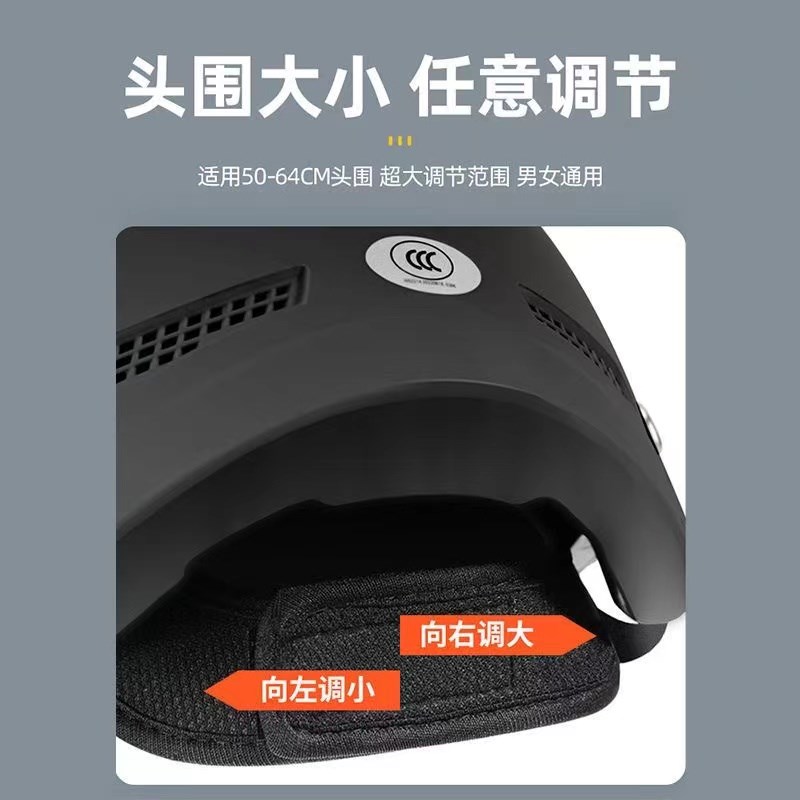 特大号3c电动车头盔m男加大码6XL夏季大号65电瓶车半盔大头围70cm