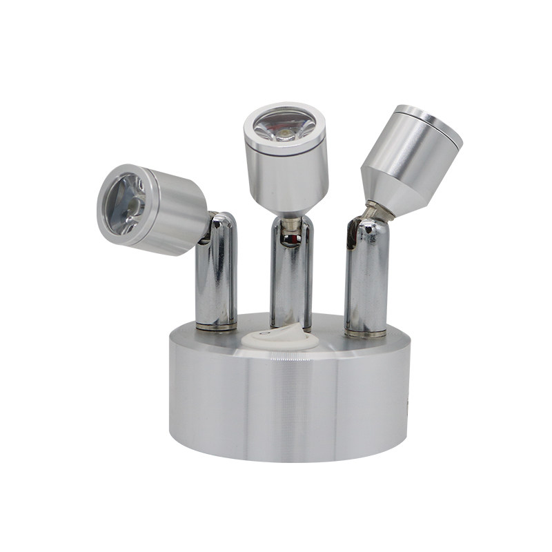 led三头射灯可充电自带电源电池灯酒吧珠宝灯展厅展示柜台婚礼灯