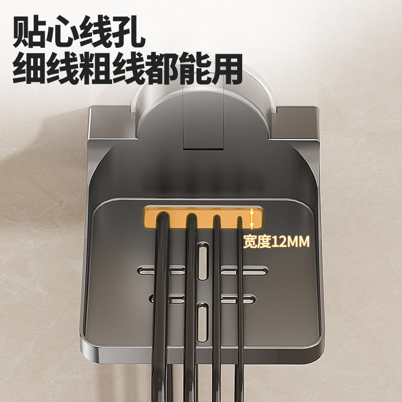 吸盘监控支架家用墙上置物架免打孔路由器放室内外摄像头壁挂托架