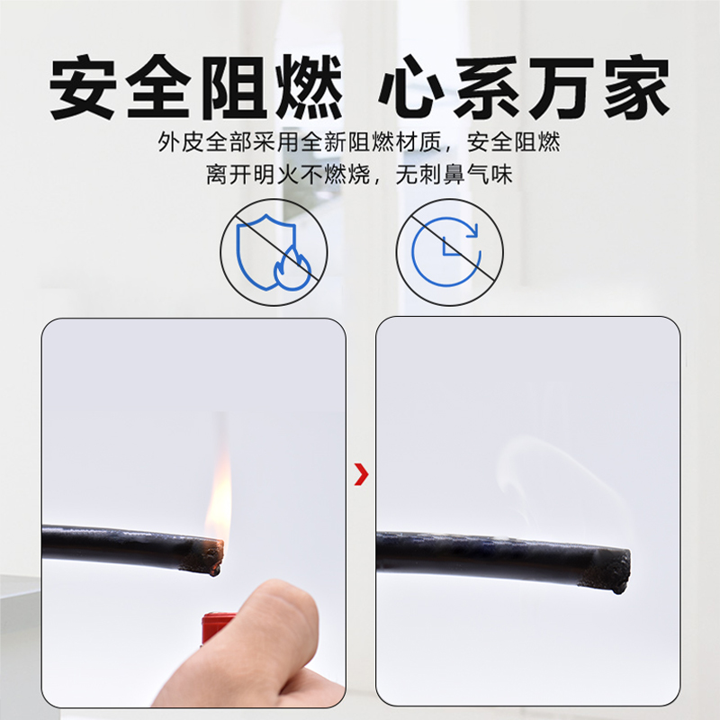 纯铜电线家用户外防冻电缆线2芯软线1.5/2.5/4平方护套线插头带线