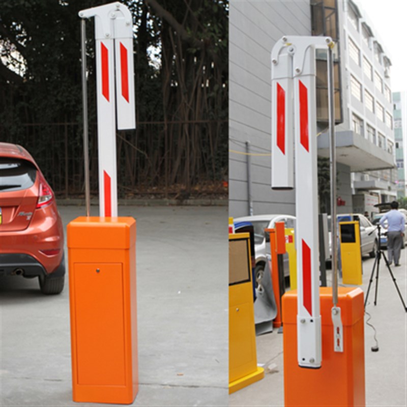 小区直杆道闸 180度折臂90度曲臂升降闸杆 遥控挡车杆门卫拦车杆