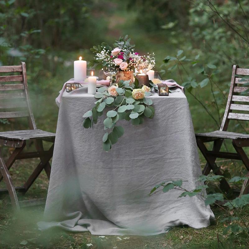 本原纯亚麻桌布小清新日式ins简约吸湿抑菌耐磨民宿餐桌台布定制