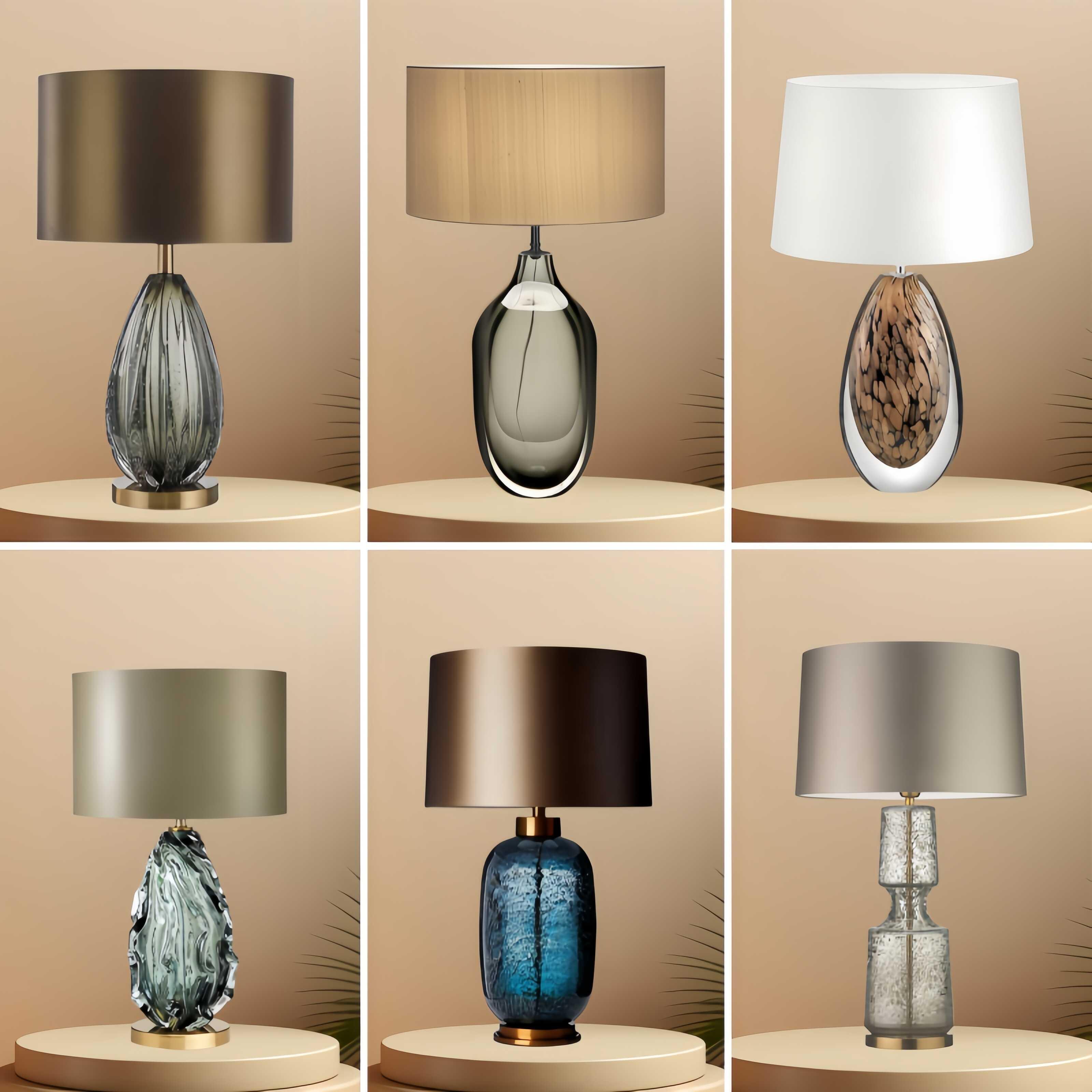 高档简约轻奢水晶琉璃台灯客厅卧室床头柜样板间酒店别墅装饰灯具