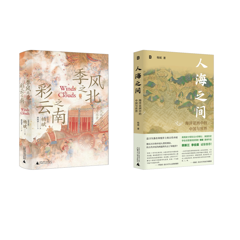 杨斌2本 人海之间+季风之北,彩云之南 广西师范大学出版社 杨斌 著 中国通史