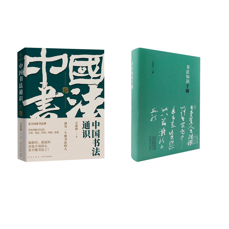 书法知识千题+中国书法通识 河南美术出版社等 周俊杰 编等 书法/篆刻/字帖书籍