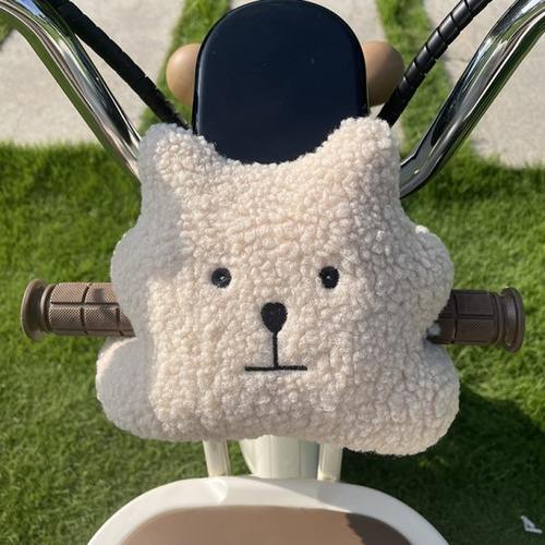 电动车儿童宝宝座椅防撞头玩偶公仔保护垫前置手把婴儿防撞娃娃