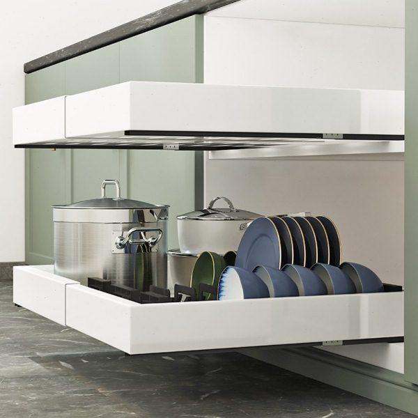 厨房抽拉隔板橱柜内置物架拉篮子抽屉式收纳神器碗碟导轨深柜滑道,厨房/烹饪用具,厨房抽屉置物架,淘宝优惠券,粉丝福利购,淘宝优惠卷