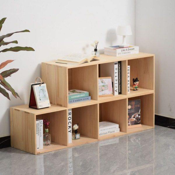 现货儿童书架实木落地式格子置物架幼儿园书包收纳柜自由组合书架,住宅家具,儿童书柜,淘宝优惠券,粉丝福利购,淘宝优惠卷