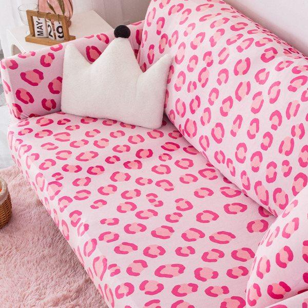 沙发套罩全包弹力垫防滑靠背盖布少女粉豹纹沙发笠防尘保护套简约,居家布艺,沙发套,淘宝优惠券,粉丝福利购,淘宝优惠卷