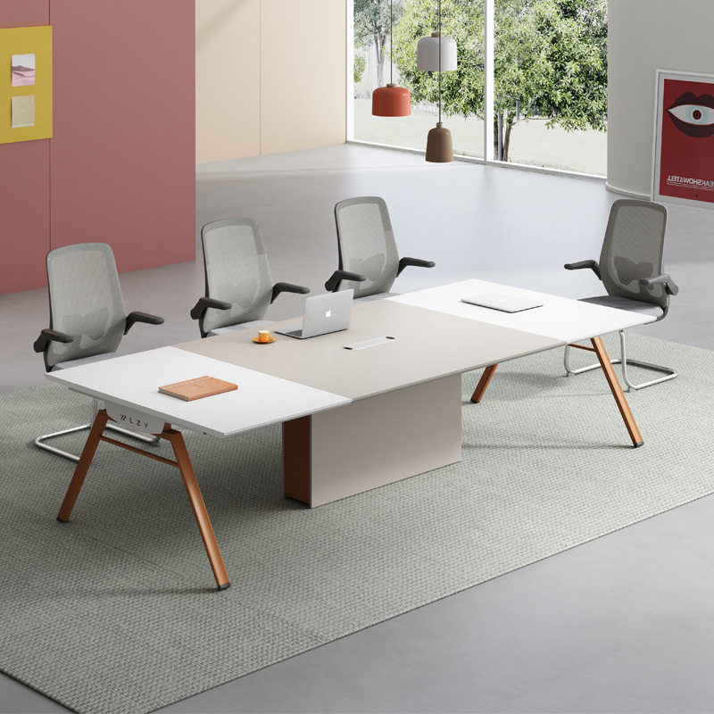 办公桌会议桌简约现代长条桌长桌会议室桌培训桌小型洽谈桌椅组合