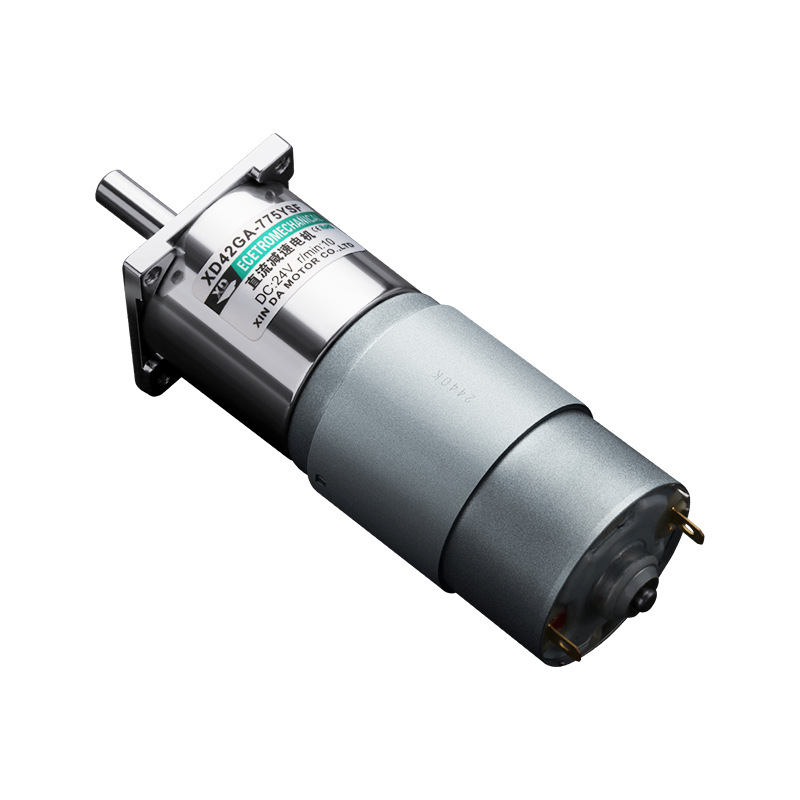775电机齿轮减速可调速微型电动机正反转扭矩12V24v直流电机马达