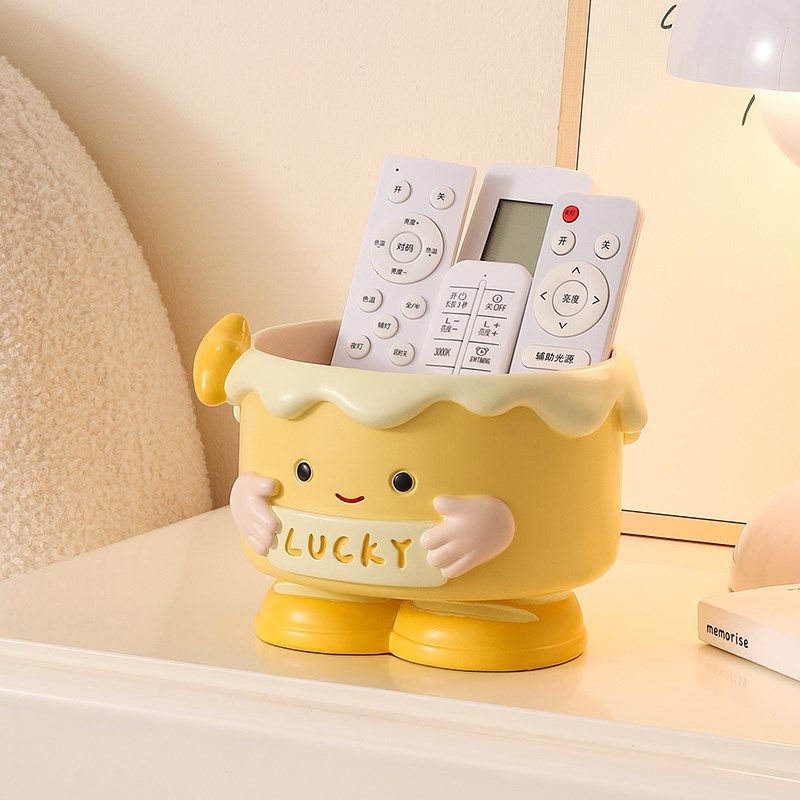 卡通蛋糕摆件玄关客厅遥控器钥匙收纳家居桌面实用装饰品搬家礼物