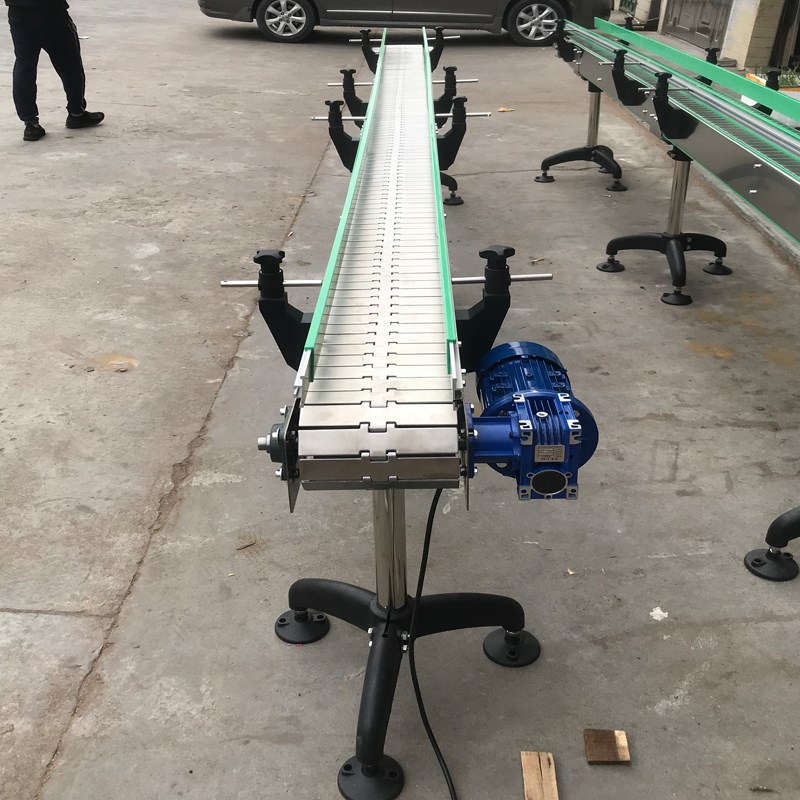 平顶链板b线瓶装线饮料输送机尼龙塑料不锈钢网带吸风耐高温流水