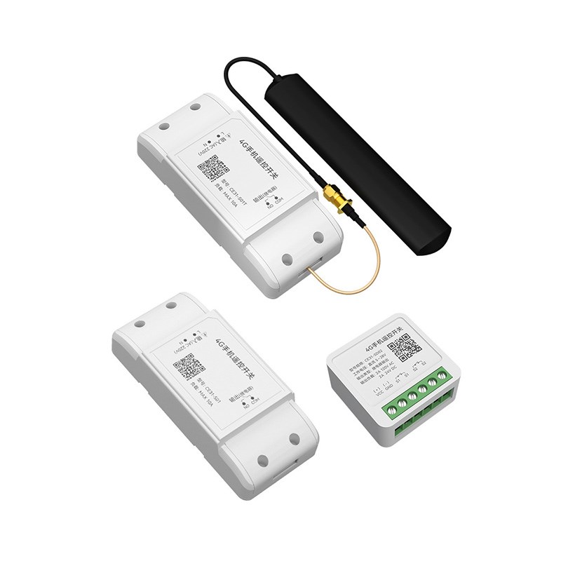 内嵌式4G手机无线遥控开关智能app远程控制定时通断电源220V直流