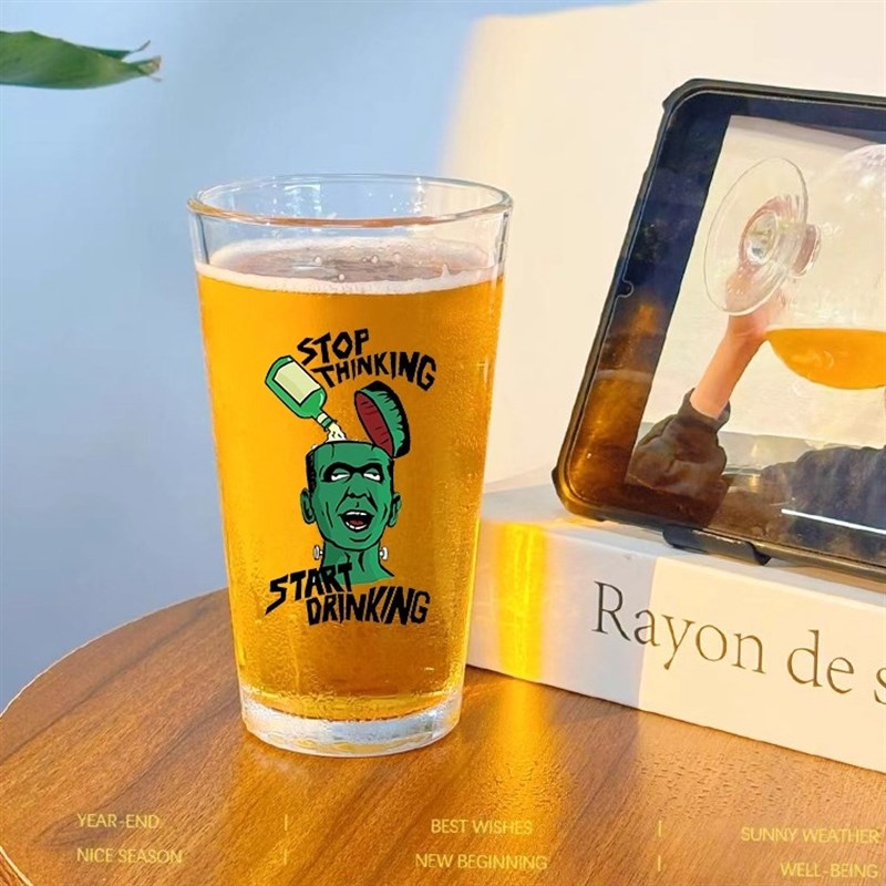 原啤酒杯,精酿啤酒杯,家用玻璃酒杯,IEl马克杯,威士忌马克杯